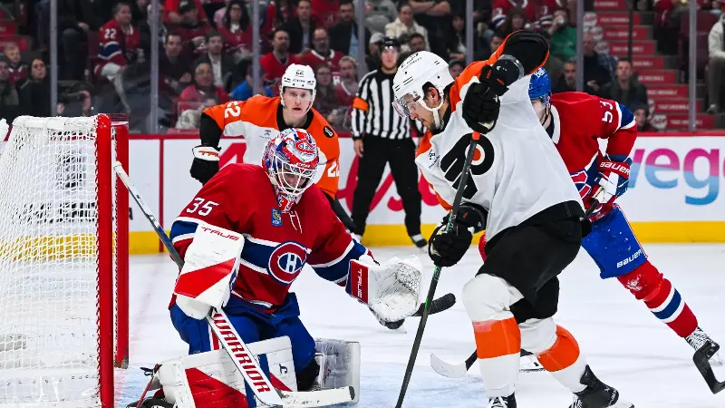 Три самых разочаровавших игрока «Монреаль Канадиенс» в матче против «Филадельфии Флайерз», проигранном по буллитам со счётом 4:5.