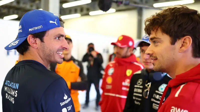 Шарль Леклер отреагировал на первый подиум Карлоса Сайнса в составе Williams на Гран-при Азербайджана.