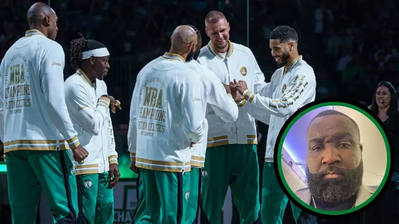 «Топор войны еще не скоро будет зарыт», — по сообщениям, враждебное отношение «Бостон Селтикс» к Кендрику Перкинсу стало причиной его отсутствия на церемонии поднятия баннера.