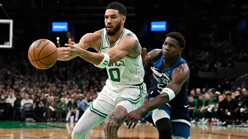 «Он много говорит», — Джейсон Тейтум ответил Энтони Эдвардсу после победы и похвастался рекордом против «Миннесоты Тимбервулвз».