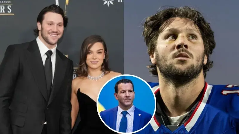 «Я не хочу ничего слышать о том, как прошел твой день», - Иэн Рапопорт пошутил, что опасения Джоша Аллена по поводу травм не вызовут сочувствия у его беременной девушки Хейли Стайнфелд.