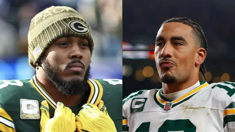 «Многие парни восприняли удар по Джордану Лаву как личное оскорбление», - Джош Джейкобс высказался о «Чикаго Беарс» перед матчем плей-офф.