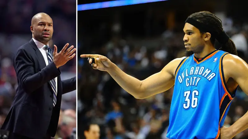 «Мы все думали, что он на нашей стороне», - бывший партнёр Майкла Джордана по команде Итан Томас обвинил экс-главу Профсоюза игроков Дерека Фишера в предательстве интересов баскетболистов во время переговоров по Коллективному соглашению.